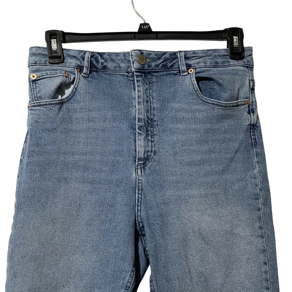 Asos Light Blue Denim Jeans Size 32” Waist 30” Inseam Cotton & Elastane - Picture 2 of 8